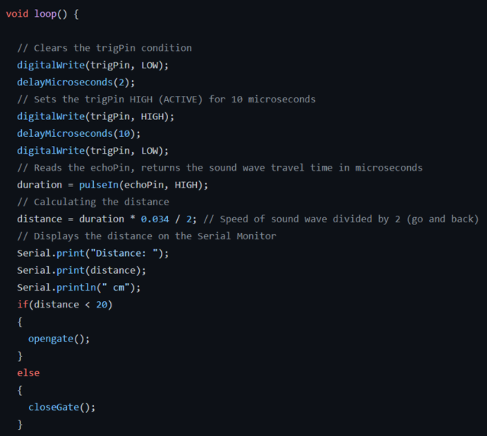 如何使用超聲波傳感器檢測(cè)物體并打開伺服電機(jī)門(圖5) 如何使用超聲波傳感器檢測(cè)物體并打開伺服電機(jī)門(圖5)
