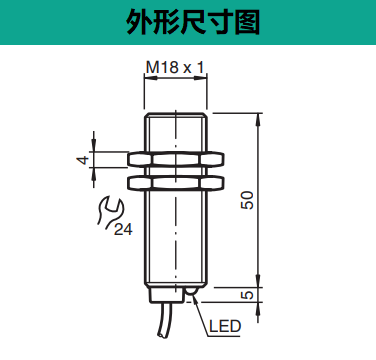 電感式傳感器NBB8-18GM50-E2-M(圖2) 電感式傳感器NBB8-18GM50-E2-M(圖2)