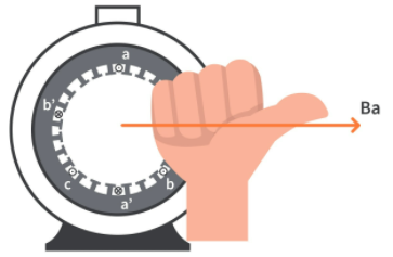 感應(yīng)電機各定子繞組工作原理和定子繞組的磁場電流運動方式(圖3)