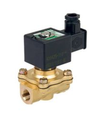 兩位三通電磁閥的工作原理，實(shí)現(xiàn)對(duì)介質(zhì)的開(kāi)閉控制(圖1)