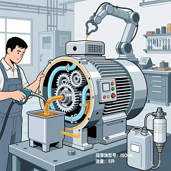 平面二次包絡減速機換油時，如何清理蝸桿齒間殘油？