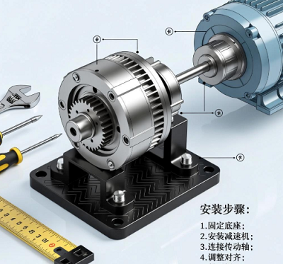 微型擺線減速機(jī)小空間安裝，如何保證同心度精度？